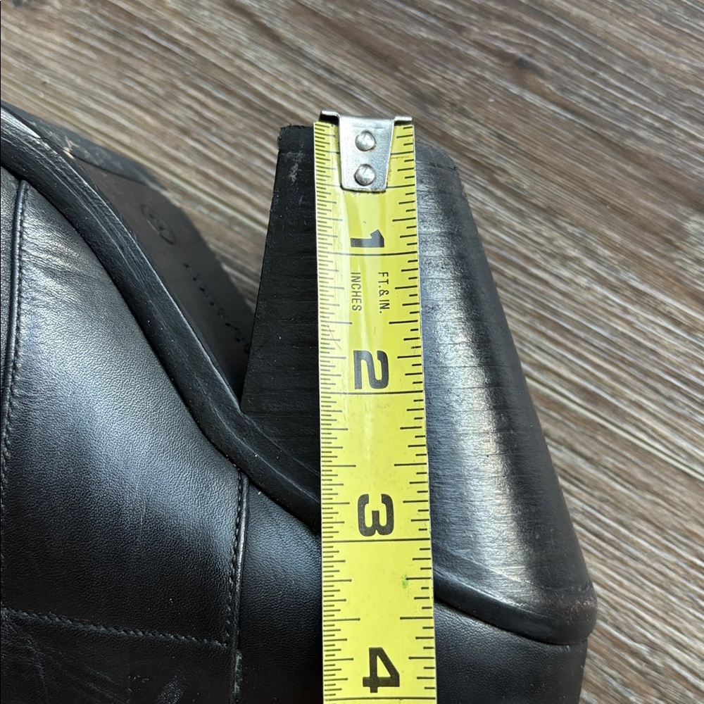 All Saints Sleek Black Leather Ankle Boots 8 - Picture 7 of 7